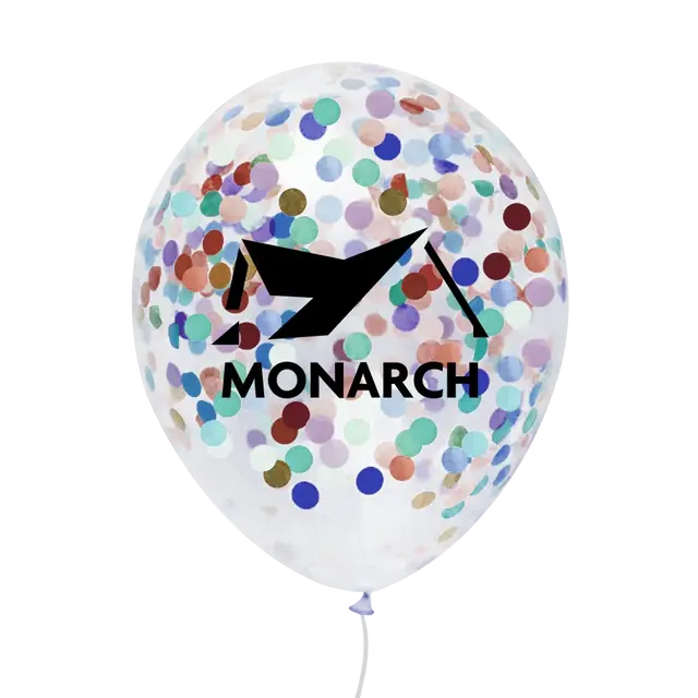 12" Confetti Latex Balloons view 2