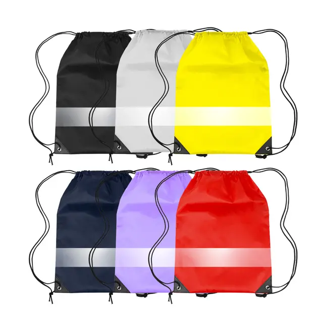 Reflective Drawstring Bags view 5