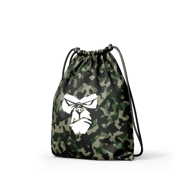 Camouflage Nylon Drawstring Bags view 2