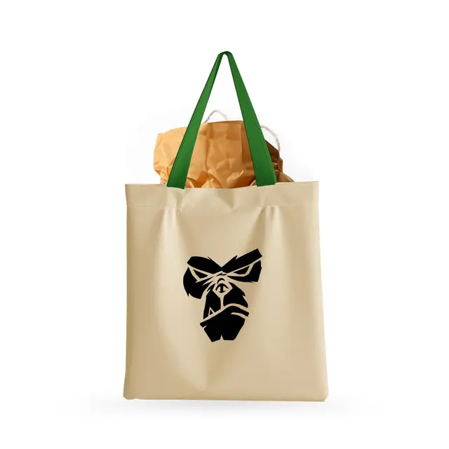 Two Tone Cotton Tote Bags view 2
