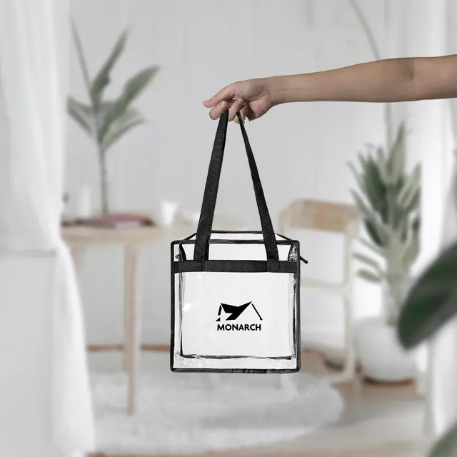 Clear Tote Bags With Zipper view 11