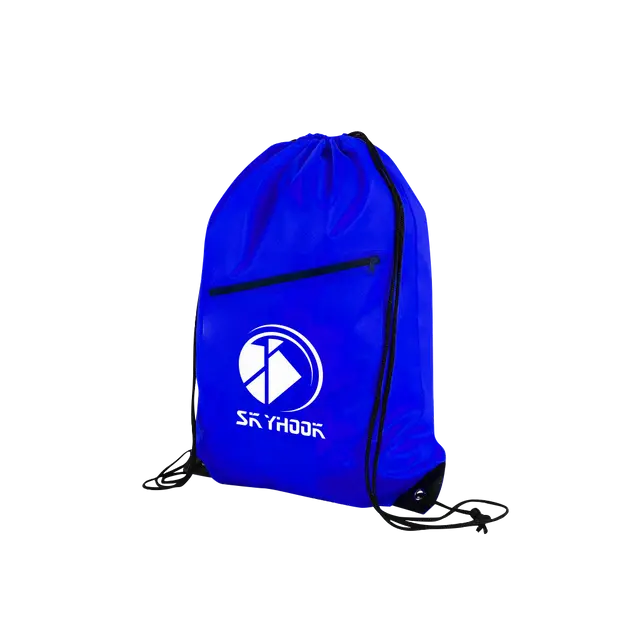 Polyester Zipper Drawstring with Headphone Slot