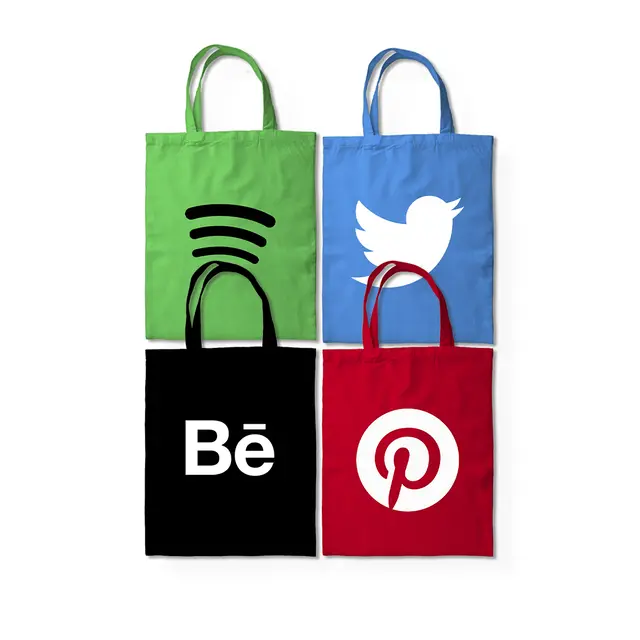 Custom Shopper Tote Bags view 3