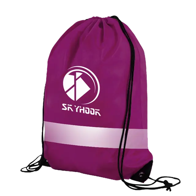 Reflective Drawstring Bags view 4