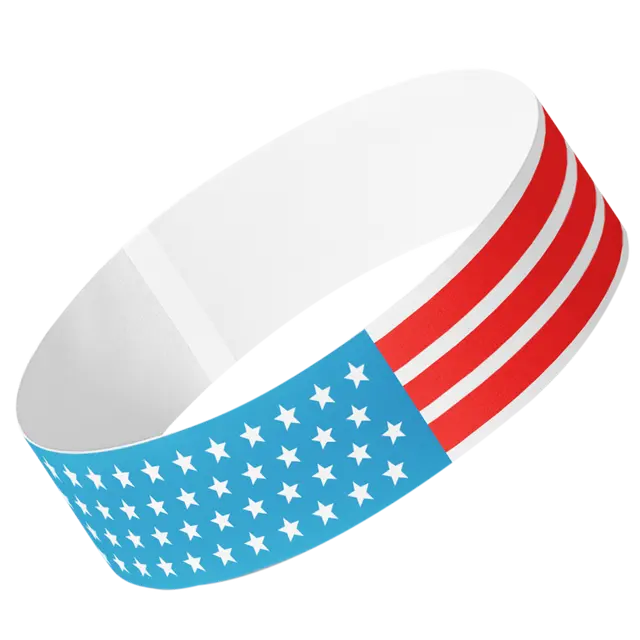 US Flag Tyvek® Wristbands view 10