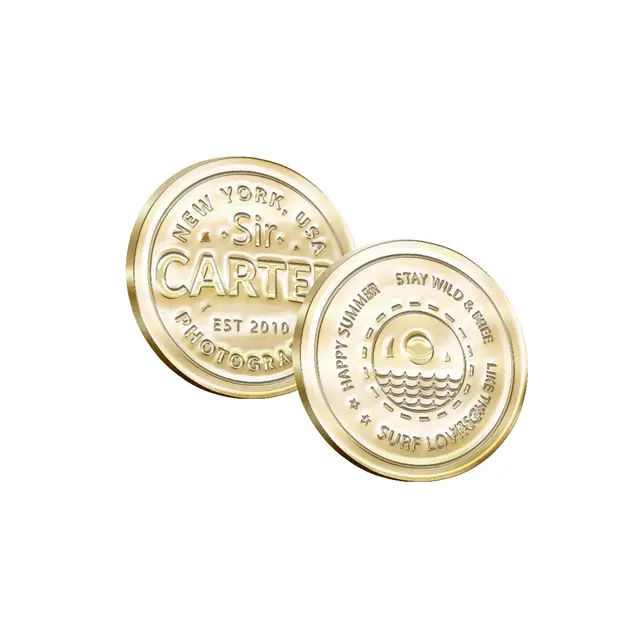 Gold Polished Pins view 3