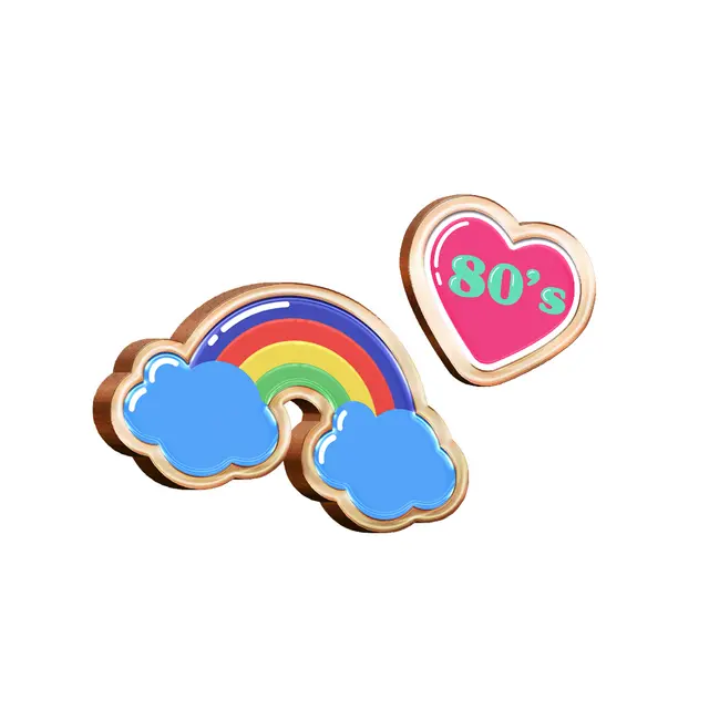 Soft Enamel Hat Decoration Pins view 3