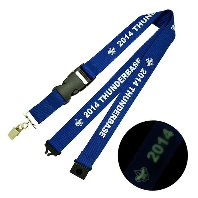 Custom Text-Glow Lanyards view 2
