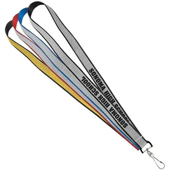 Custom Glitter Lanyards view 4