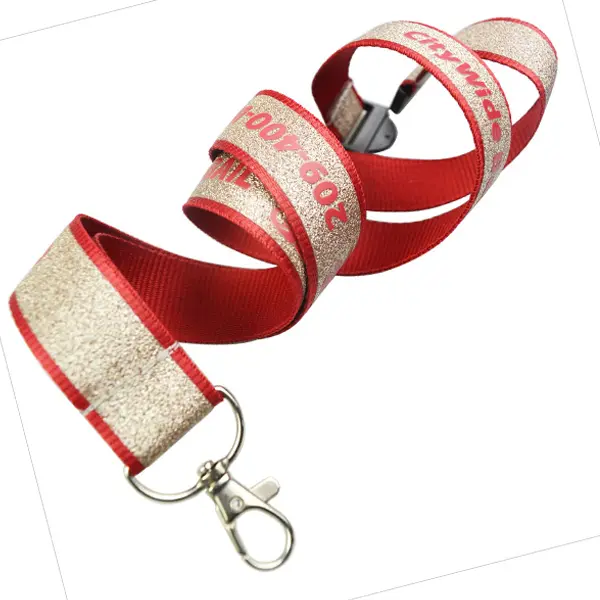 Custom Glitter Lanyards view 5
