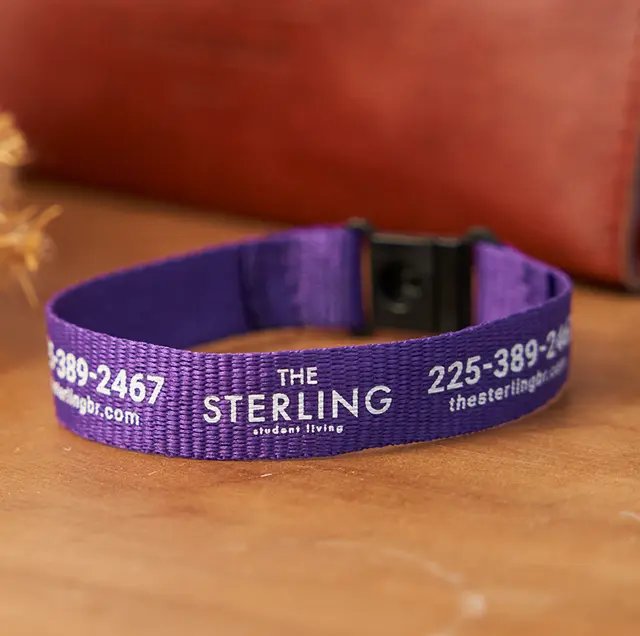 Custom Polyester Wristband With Safety Breakaways view 7
