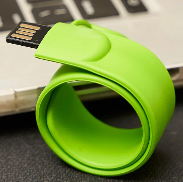 Custom USB Slap Wristbands view 6