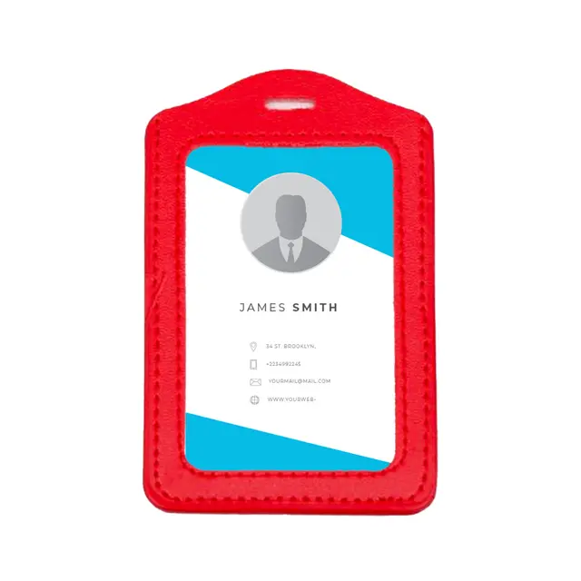 Blank PU Badge Holders view 3