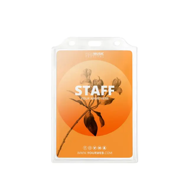 Blank Acrylic Badge Holders view 7