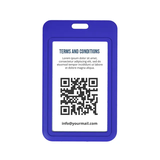 Blank Silicone Badge Holders view 3
