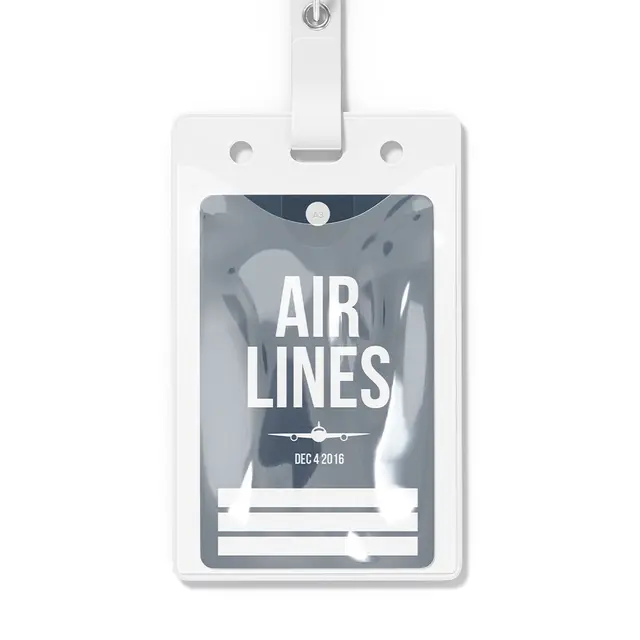 Blank Luggage Tag Holders view 2