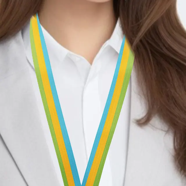 Blank Binary Lanyards view 2