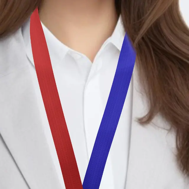 Blank Two-Tone Lanyards view 3
