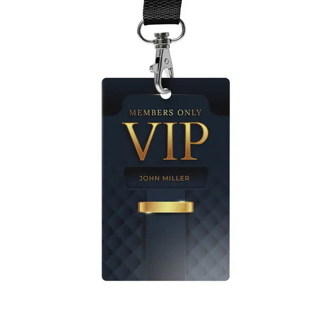 Custom VIP ID Name Badges view 2