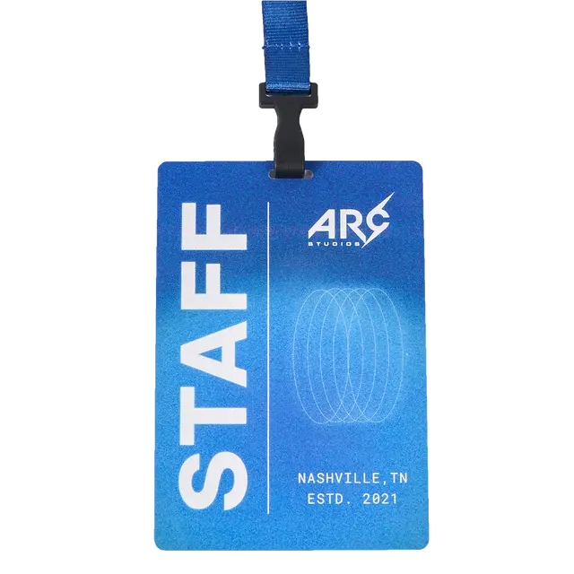 Custom Vertical Printed ID Name Badges view 2
