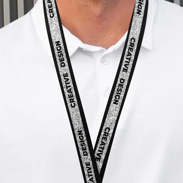 Custom Glitter Lanyards view 3