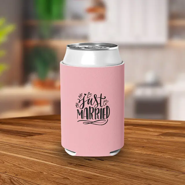 Custom Wedding Can Coolers view 6
