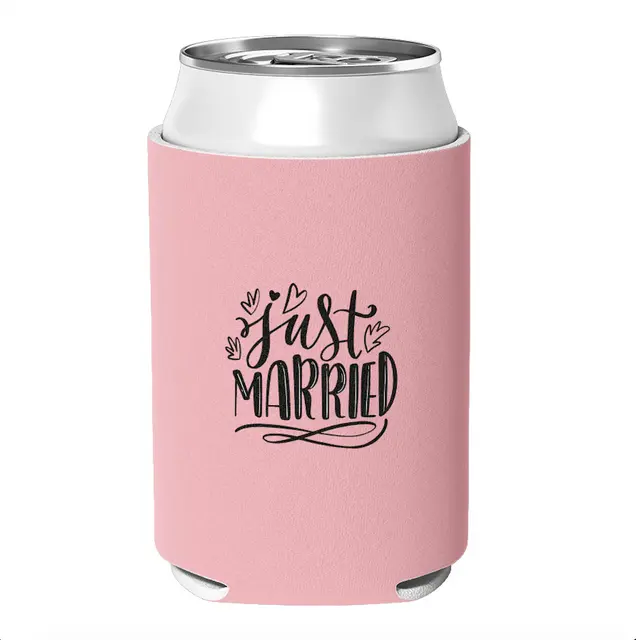 Custom Wedding Can Coolers view 5