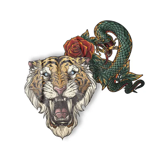 Full Color Custom Temporary Tattoos view 3