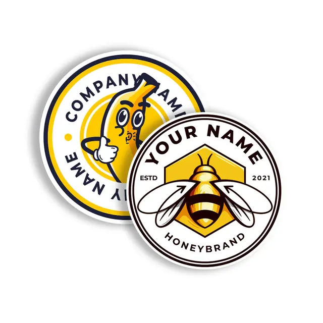 Custom Round Stickers view 4