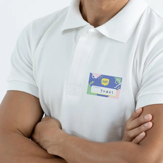Custom Name tag Stickers view 6