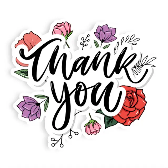 Custom Thank You Stickers view 2