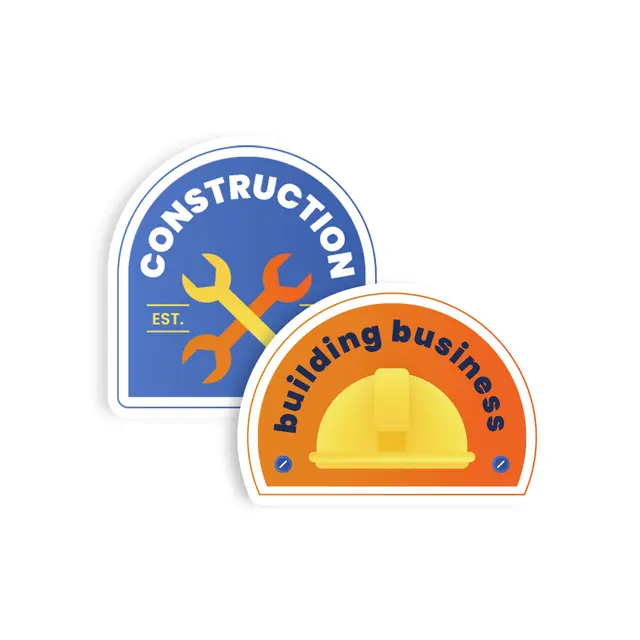 Custom Hard Hat Stickers view 5