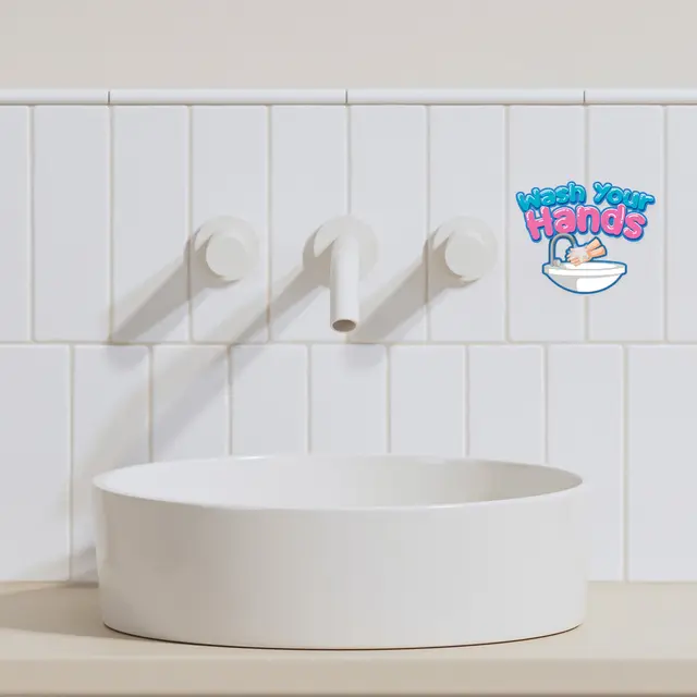 Custom Bathroom Wall Decals view 6