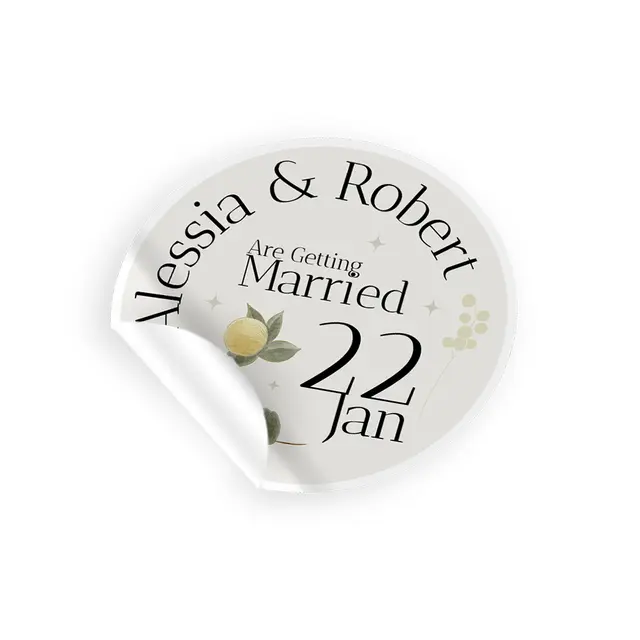 Custom Wedding Stickers view 3