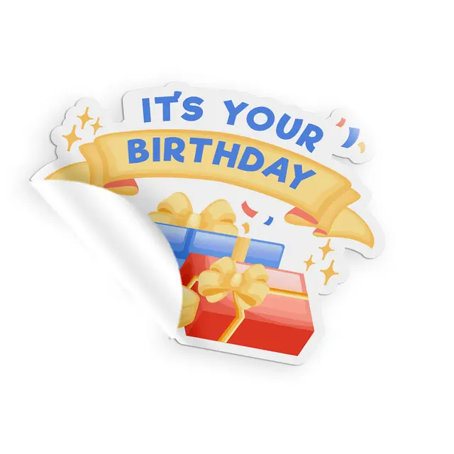 Custom Birthday Stickers view 4