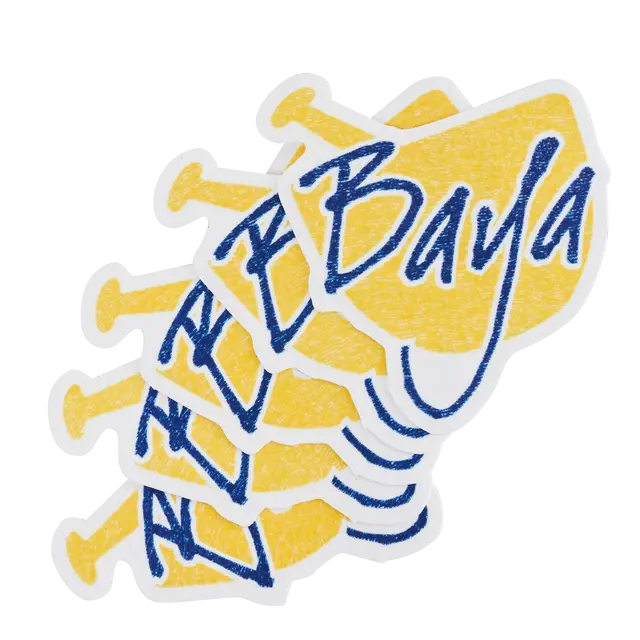 Custom Crepe paper Stickers view 2