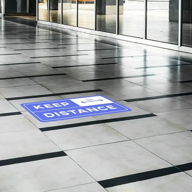 Custom Social Distancing Decals view 5