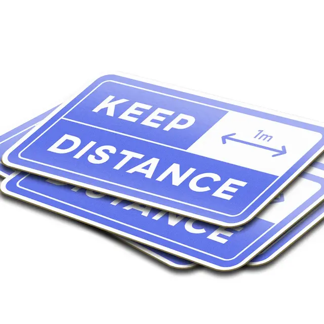 Custom Social Distancing Decals view 6