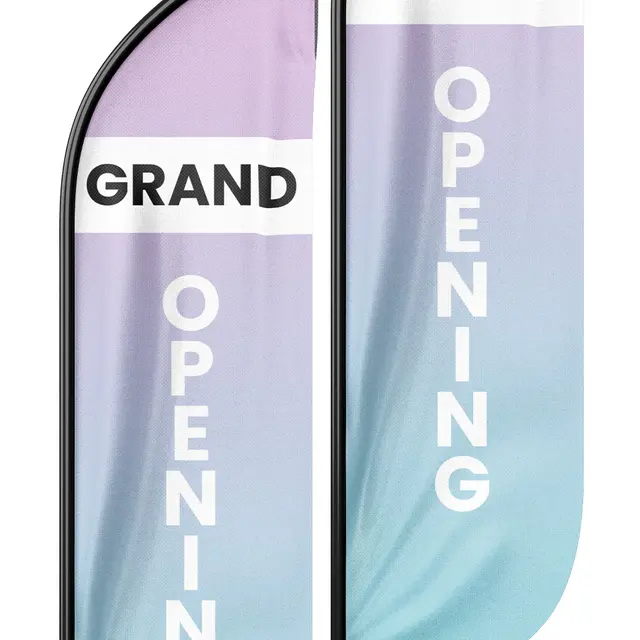 Custom Grand Opening Flags view 2