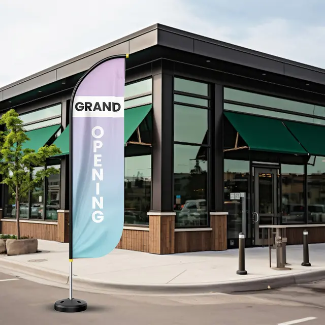 Custom Grand Opening Flags view 5