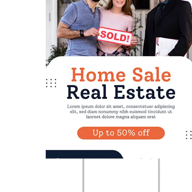 Custom Real Estate Yard Signs view 2
