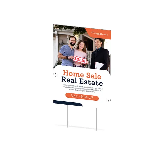 Custom Real Estate Yard Signs view 3