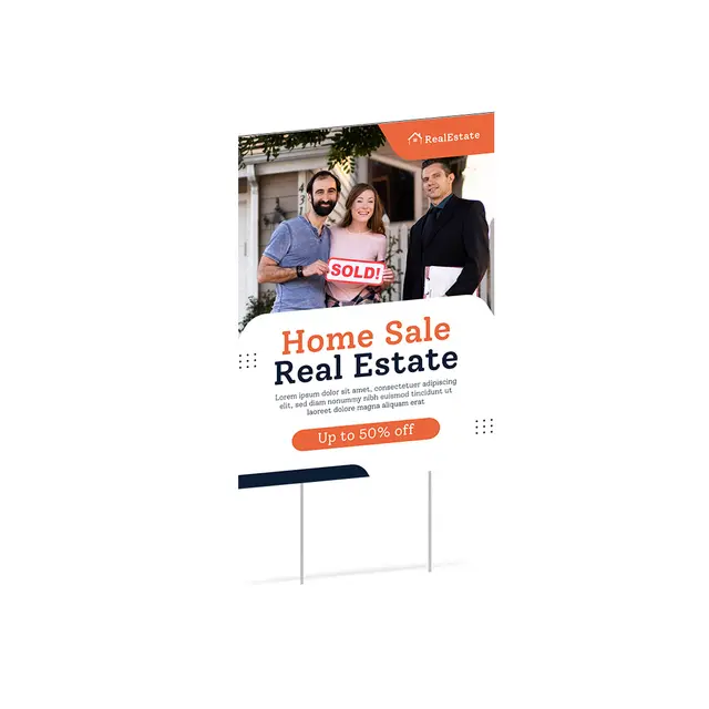 Custom Real Estate Yard Signs view 4