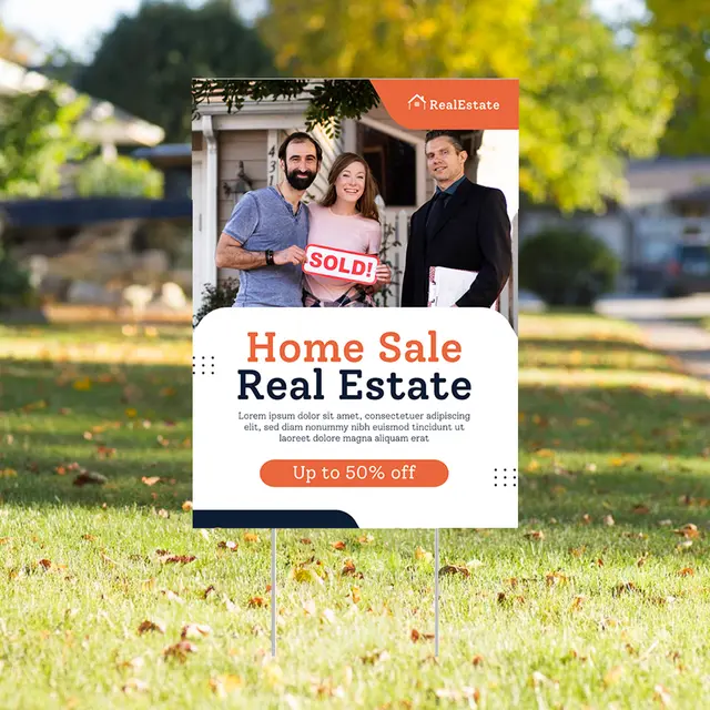 Custom Real Estate Yard Signs view 5