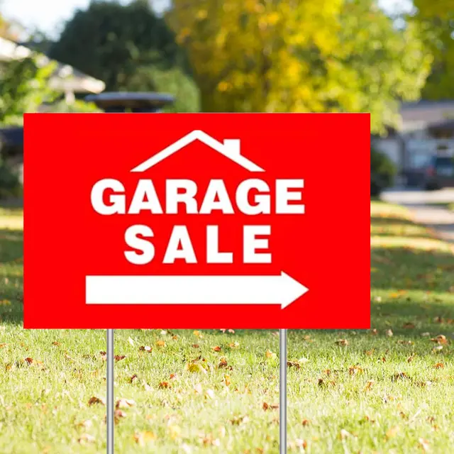 Custom Garage Sale Yard Signs view 5