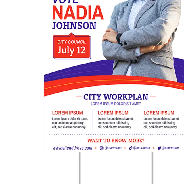 Custom Political Yard Signs view 2