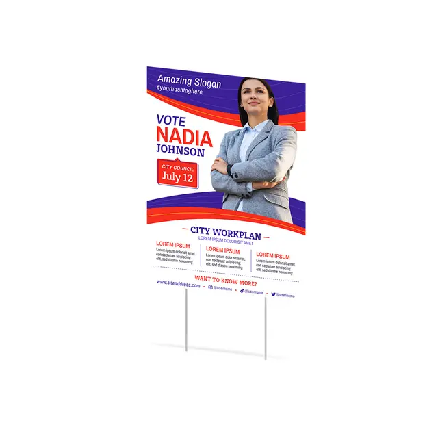 Custom Political Yard Signs view 3
