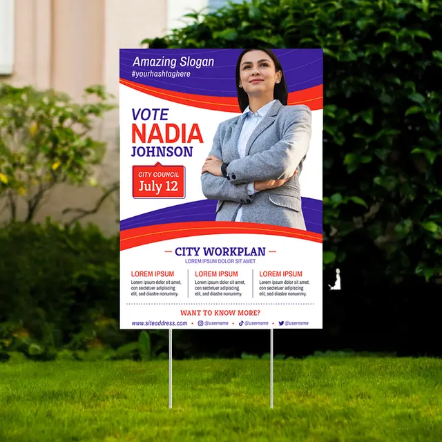 Custom Political Yard Signs view 4