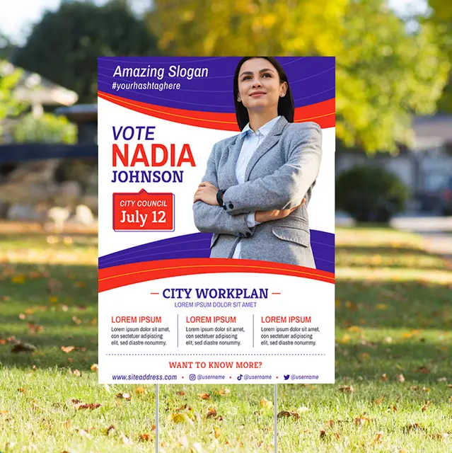 Custom Political Yard Signs view 5