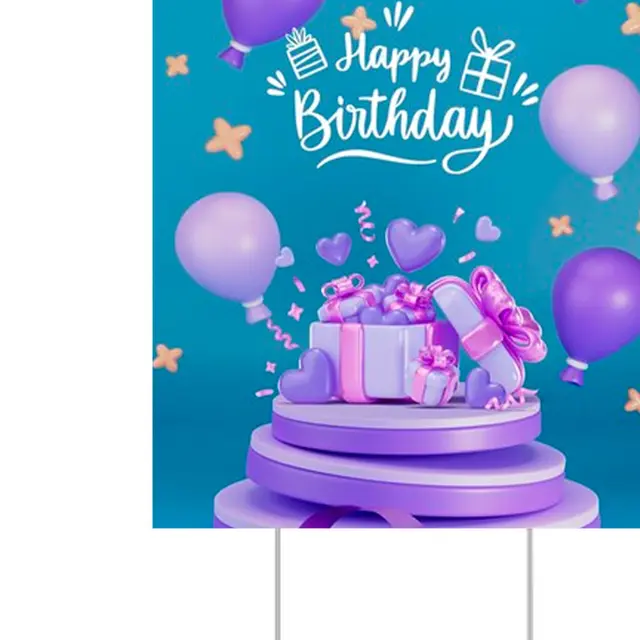 Custom Birthday Yard Signs view 2